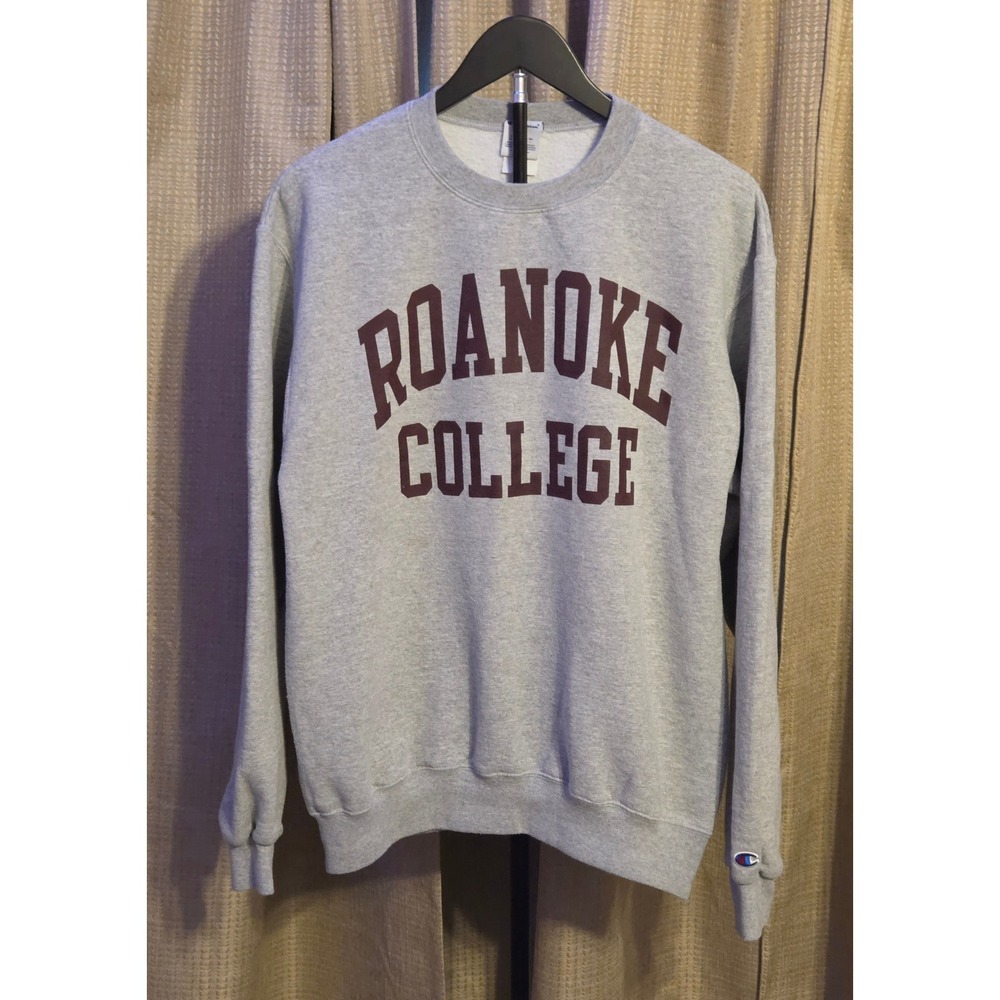 Champion Roanoke College Graphic Sweatshirt Men's Size Medium Gray